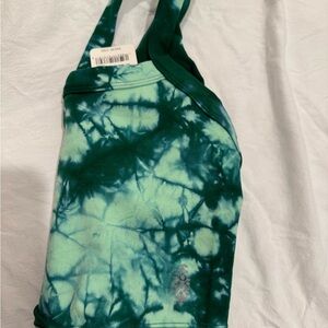 Free People Movement - Green Tie-Dye Tank Top